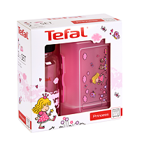 KIDS sada dóza plast+láhev tritan 0,4 L růžová-princezna Tefal K3169114