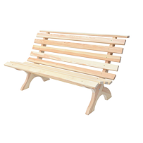 Retro drevená lavica 150 cm - prírodná ROJAPLAST 246150