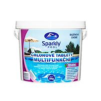 Sparkly POOL Chlórové tablety do bazéna 6v1 multifunkčné 200g 3 kg