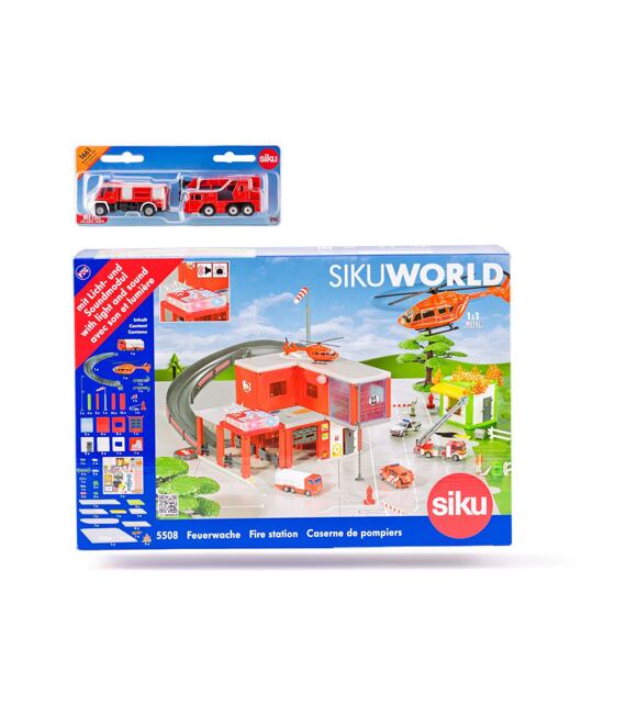 SIKU World - hasičská stanica s hasičskými autami 55081661