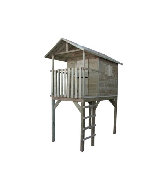 Detský drevený domček s rebríkom Vyhliadka MARIMEX 11640372