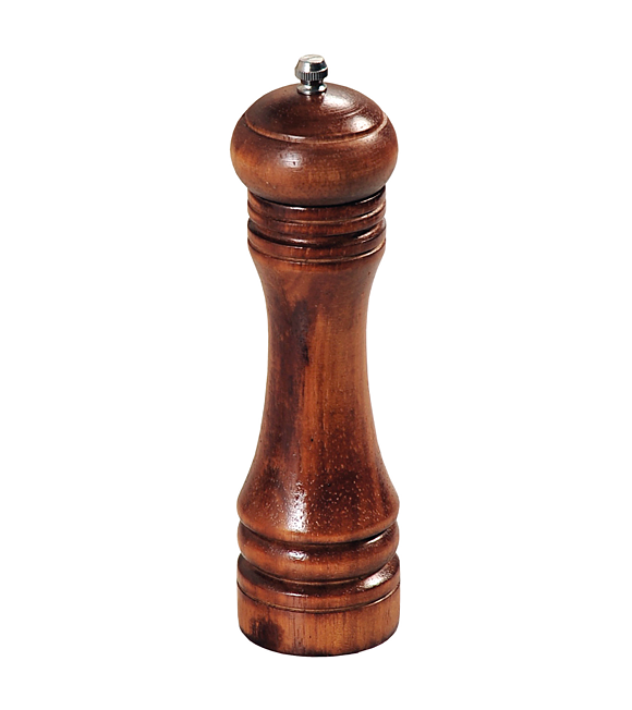 Mlynček na korenie - kaučukové drevo, tmavý, 22 cm KESPER 13621