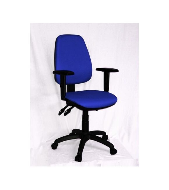 Kancelárska stolička 1140 ASYN s podrúčkami - modrá