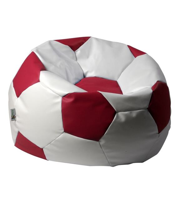 Sedací vak EUROBALL BIG XL bielo-červený Antares