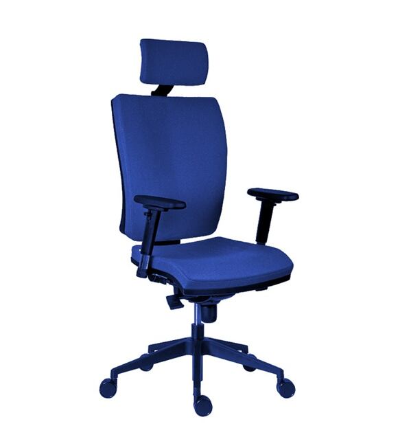 Kancelárska pracovná stolička 1580 GALA Plus PDH ECONOMY - modrá
