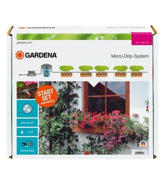Gardena automatické zavlažovanie pre 5-6 m dlhých kvetináčov , 1407-20