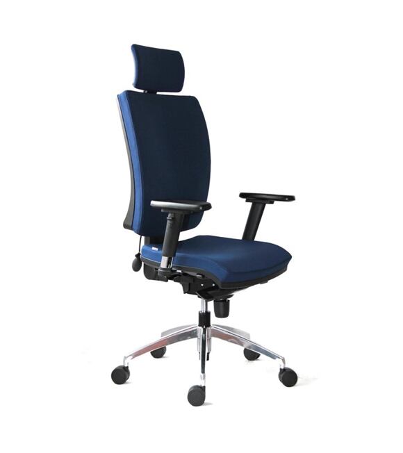 Kancelárska pracovná stolička 1580 GALA ALU PDH modrá - Extreme Antares