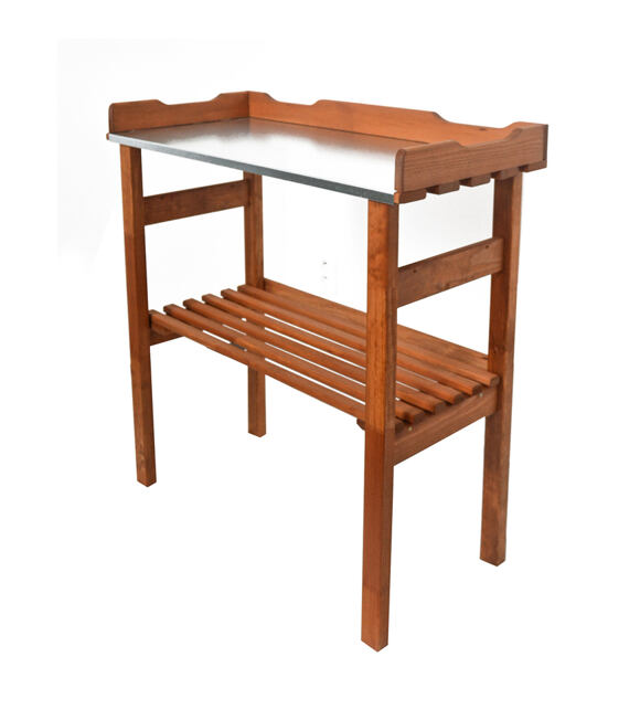 Záhradný stolík na výsadbu 78 x 38 cm - drevený 48/4
