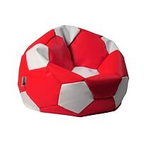 Antares Sedací vak Euroball BIG XL červeno - biely
