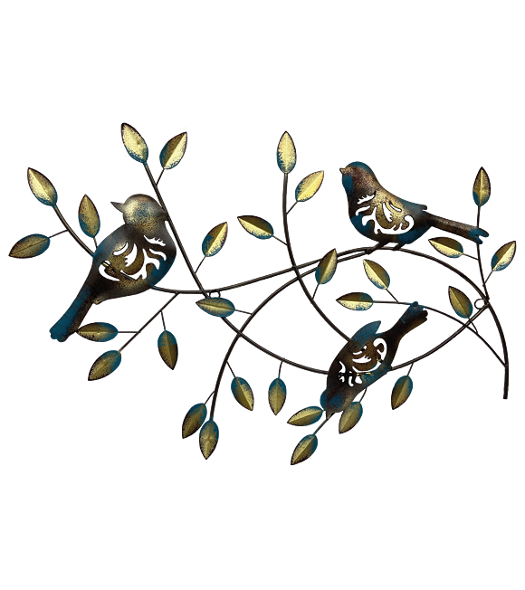 Dekorácia vtáky na vetve hárok 66 x 49 cm Prodex 3053
