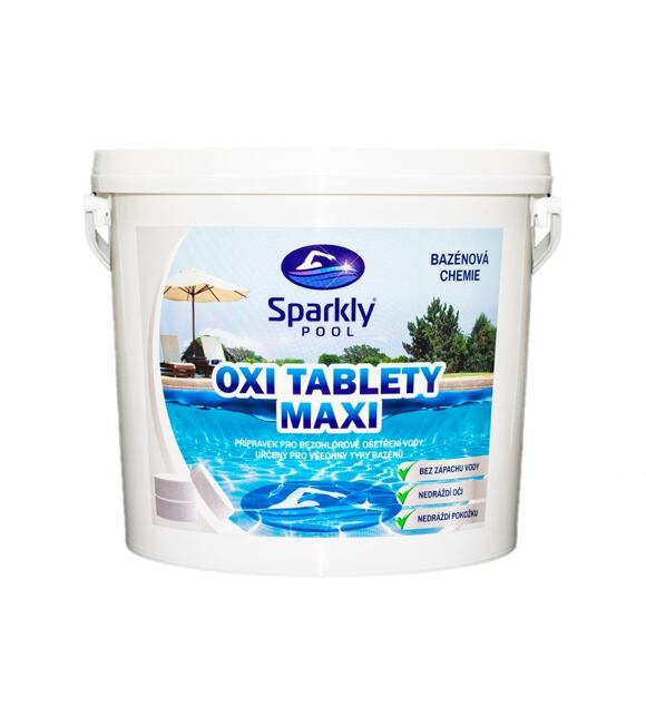 Sparkly POOL Oxi kyslíkové tablety do bazéna MAXI 5 kg 938054