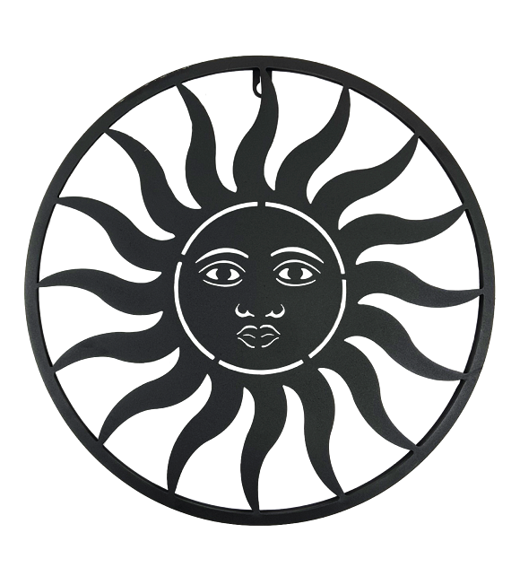 Slnko kovové čierne menšie 38 cm Prodex 5097